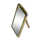 Old beveled barber mirror - hand-to-hand 14, 5 cm X 9, 5 cm