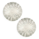 Paire de plafonniers en verre transparent géométrique de Limburg, Allemagne, années 1970.