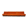 2-color corduroy modular sofa, 1970s