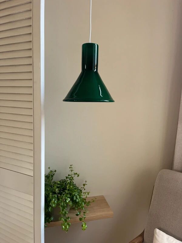 Vintage Holmegaard P&T Pendant - Michael Bang - Danish glass design lamp