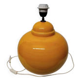 Kostka crackle glazed ceramic lamp base, h: 38 cm, vintage