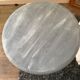 Patinated wooden pedestal table
