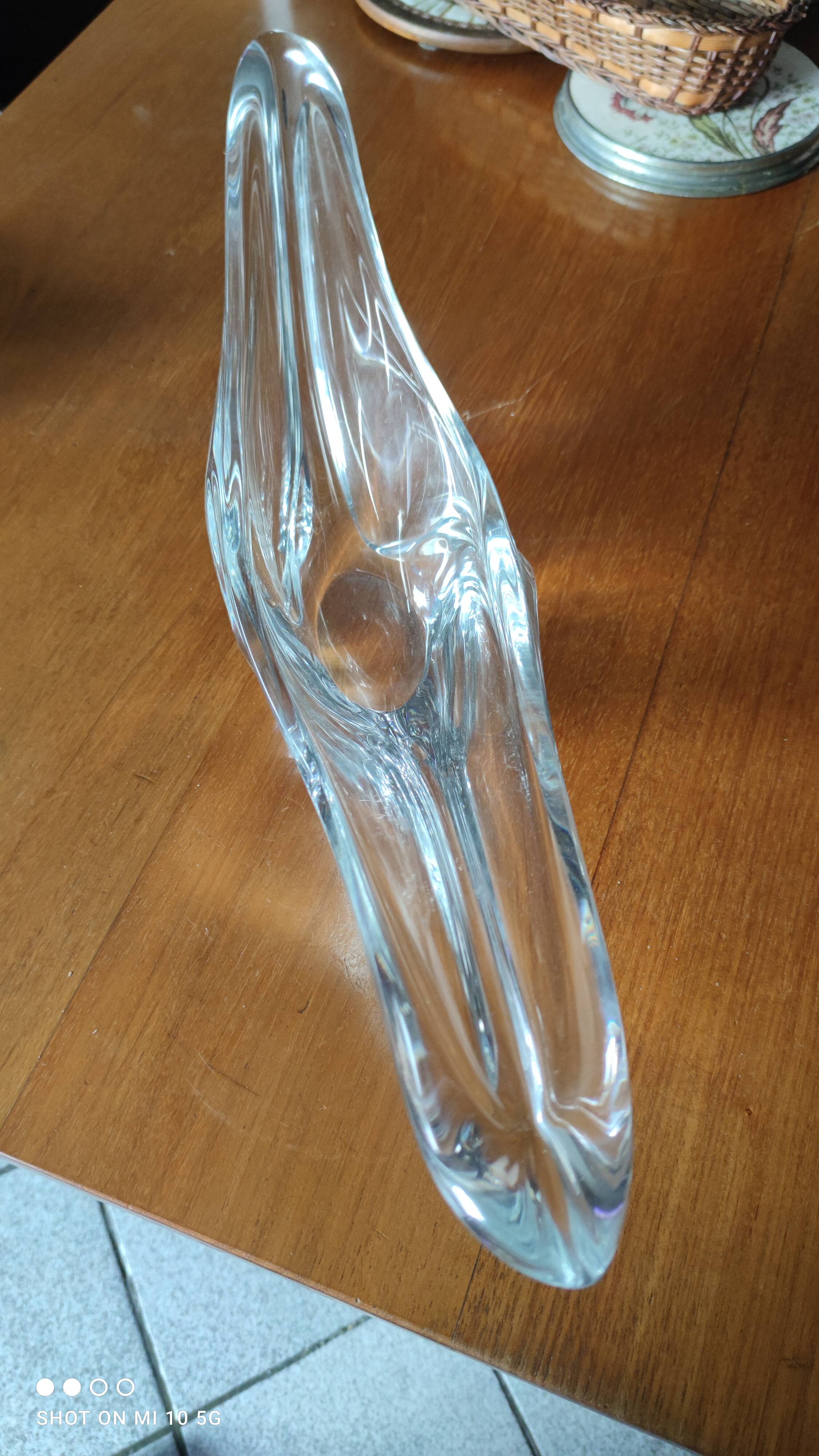 Crystal fruit bowl from Daum France