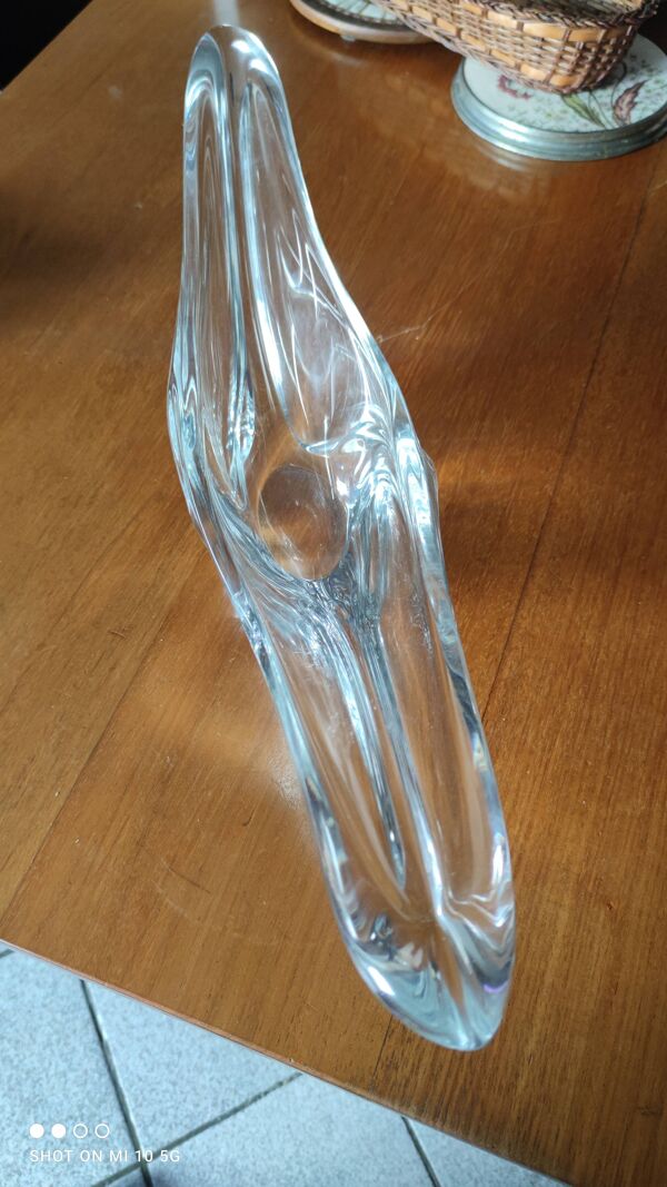 Coupe à fruits en cristal de la maison Daum France