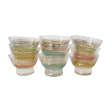 Set of 9 vintage dessert cups