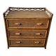 Commode en bambou et rotin Angraves des années 1970