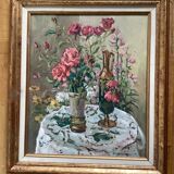 Oil painting on canvas, signed, dimensions: height - 70 cm - width - 60 cm