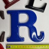 Set of 10 vintage sign letters, 11.5 cm