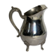 Old American silver metal water pitcher early twentieth century