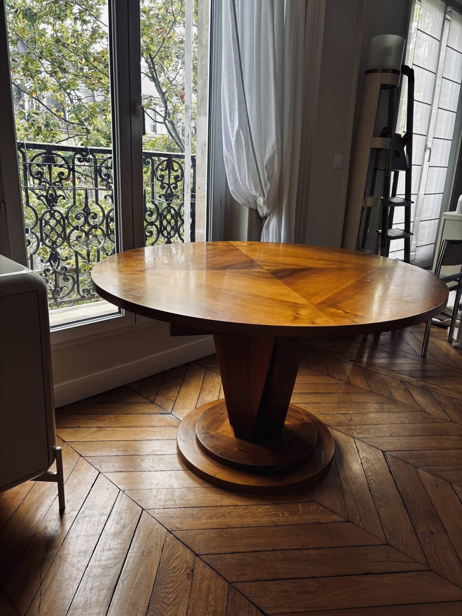 Table à manger extensible Art déco vintage