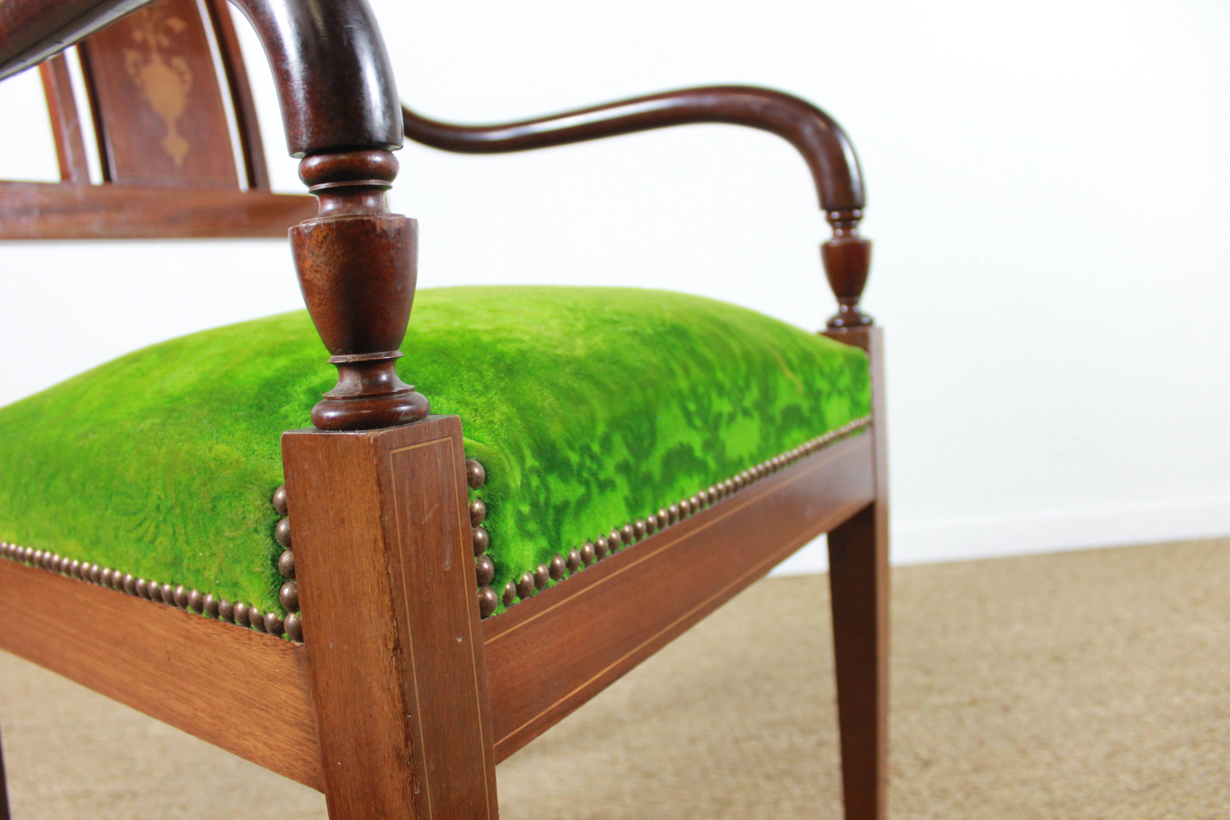 Empire style armchairs