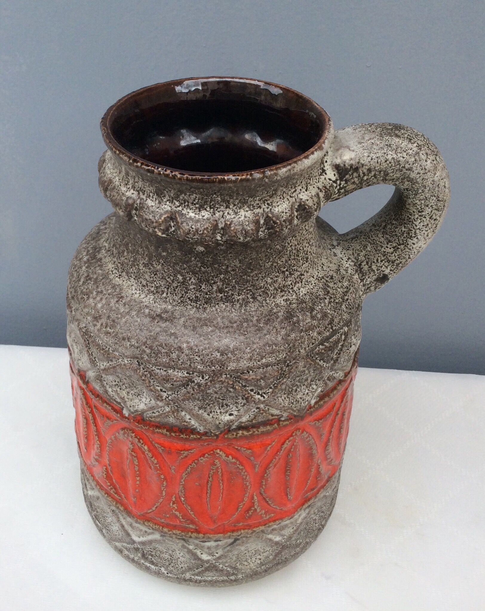 Bay West Germany ceramic pitcher, 1960s