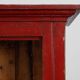 French 19th Century Red‑Painted Stepback Cupboard in Pine