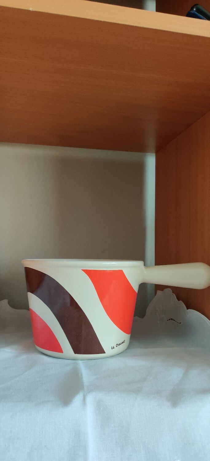 Fondue pot Le Creuset vintage 70's