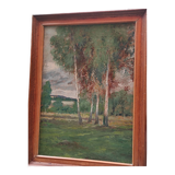 Tableau paysage Post Impressionniste