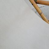 Vintage bamboo deck chair armchair 1950s Italy