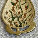 Enamelled brass pear cup