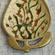 Enamelled brass pear cup