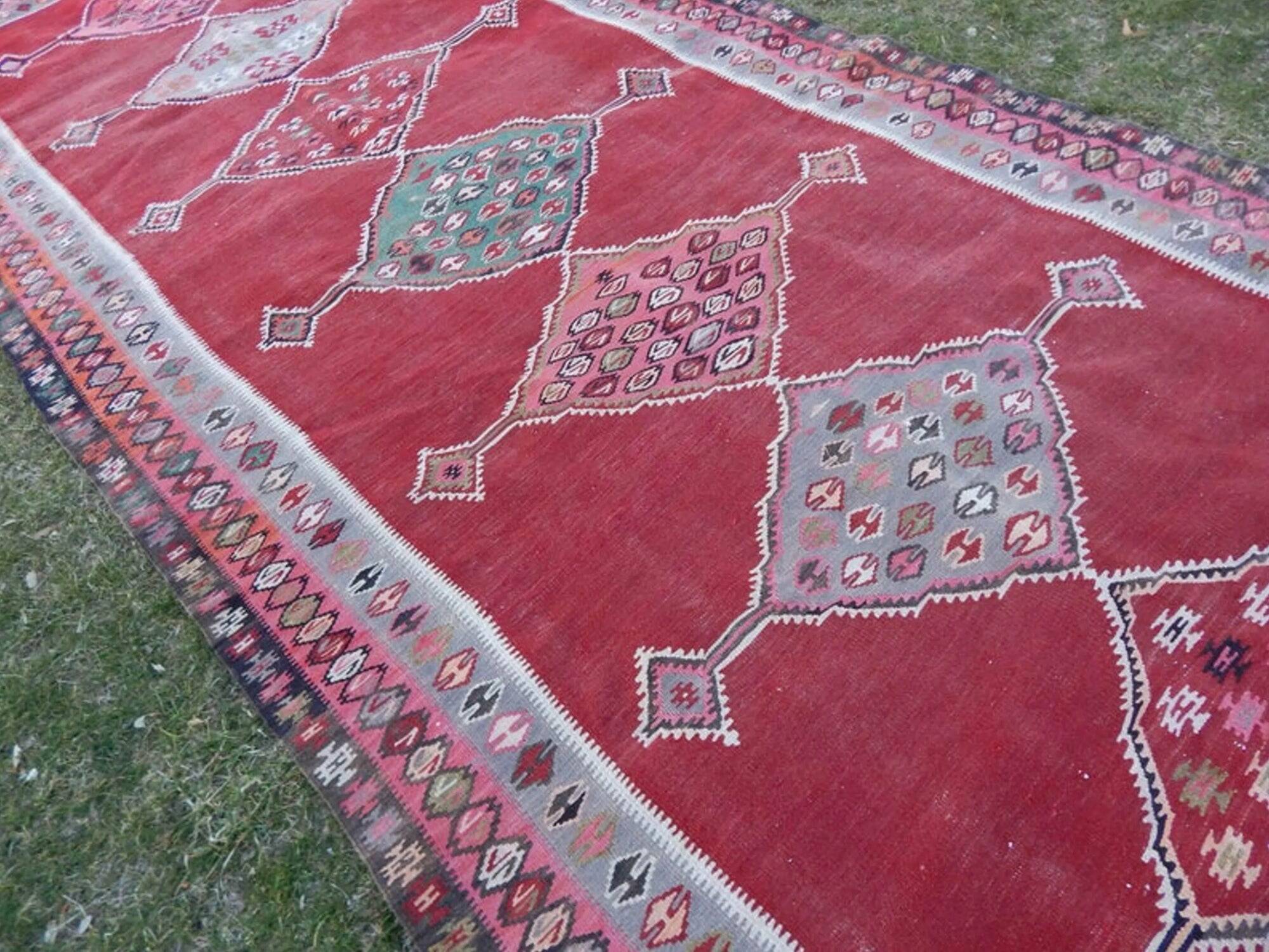 Tapis turc vintage fait main