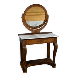 Coiffeuse en Ronce d’Acajou, - restauration