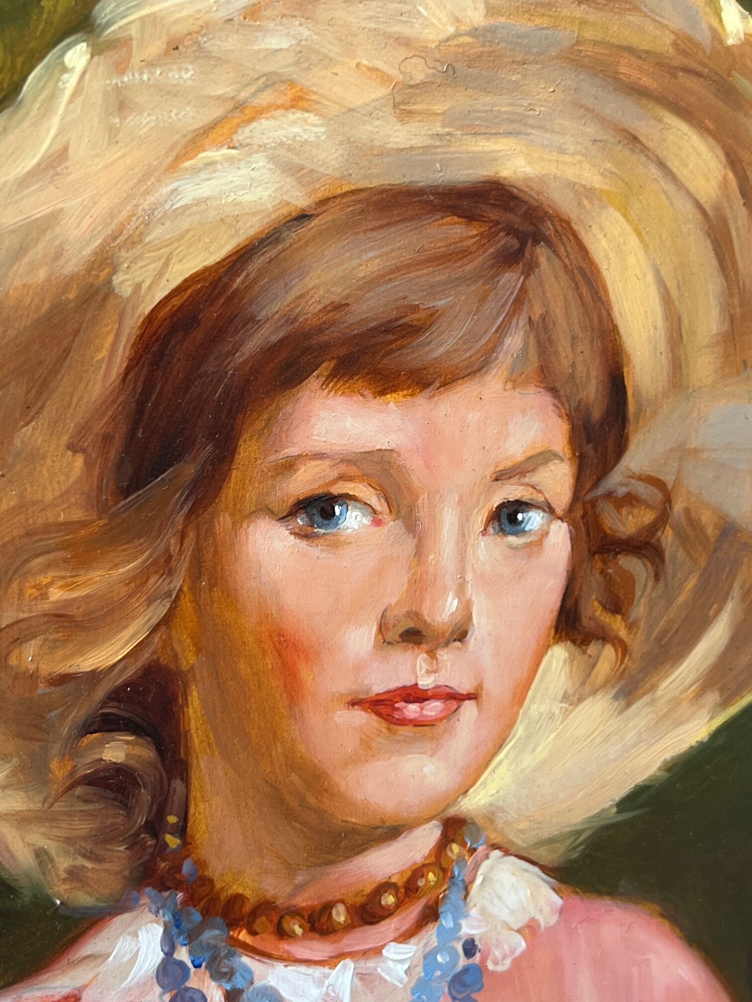 Portrait d'une jeune fille.