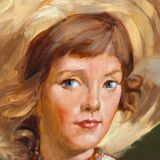 Portrait d'une jeune fille.