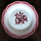 6 mismatched flat plates Marsac Canebière Fontanges Digoin Sarreguemines