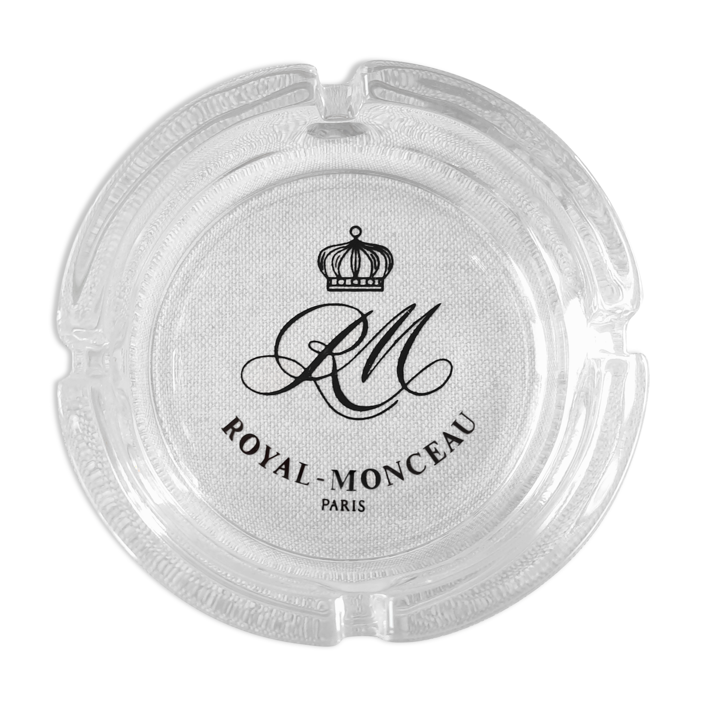 Royal Monceau Paris vintage glass ashtray