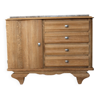 Vintage solid oak sideboard, around 1950.