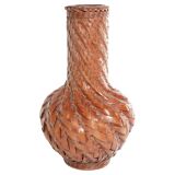 Early 20th Century Taisho/Showa Period Japanese Woven Bamboo Ikebana Vase