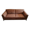 Vintage cognac leather sofa