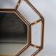 miroir en rotin octogonal