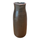 Stoneware vase signed Jc Lafon – vintage handmade piece