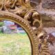 Mirror in carved wood gilded with leaf, Louis XV period, 18th century