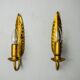 Pair of "leaf" sconces by Ferro Arte, Spain, 1960