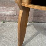 Art Deco pedestal table walnut 1950