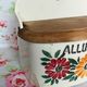 Ceramic matchbox and vintage antique wood dishes Creil Montereau HBCM