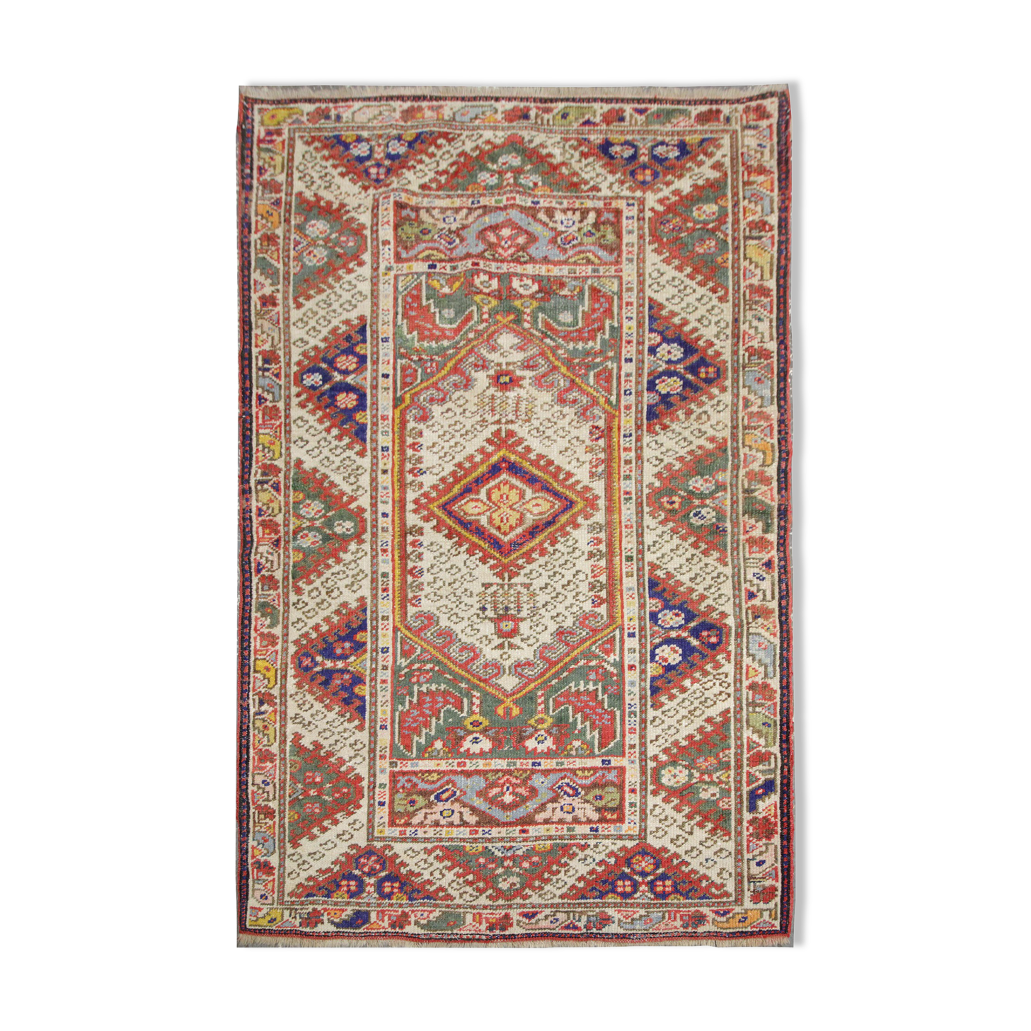 Traditional vintage wool turkish area rug- 130x190cm