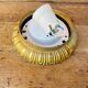 Antique Art Deco blue Clichy glass ceiling light