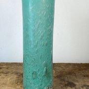 Vase tubulaire en verre bullé
