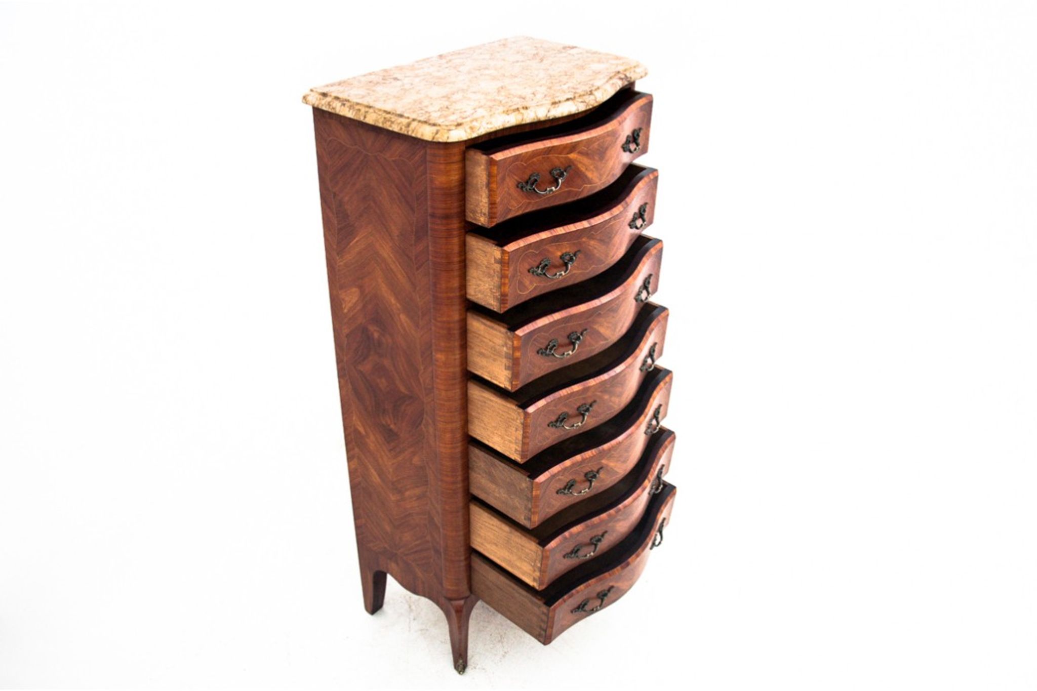 Chest of drawers tallboy, France, 1940s