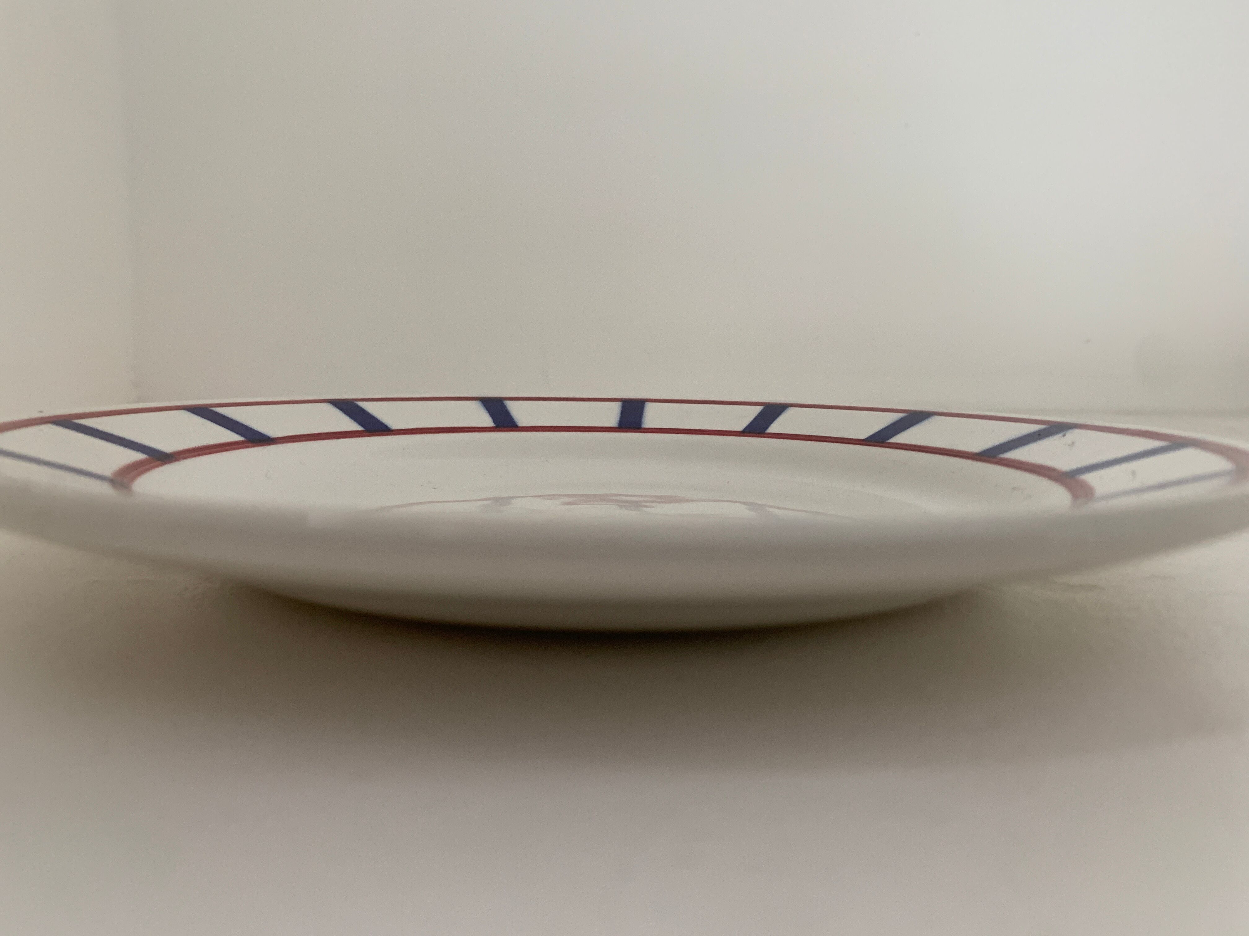 4 Digoin sarreguemines dessert plates, Basque model