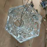 Moulded glass vase