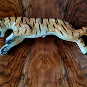 Tigre en céramique de Cortendorf, Julius Griesbach S., Allemagne 1960