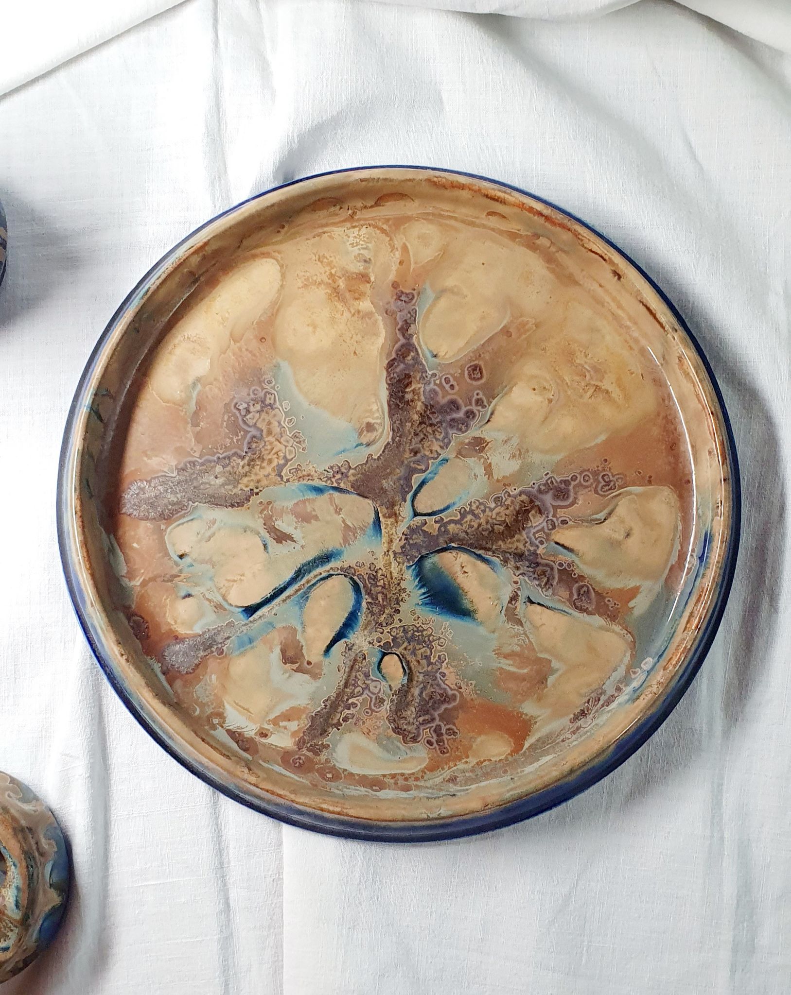 G. Metenier set in enamelled stoneware