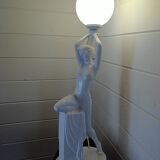 1970s lamp. Nude Art Deco style. 67cm.