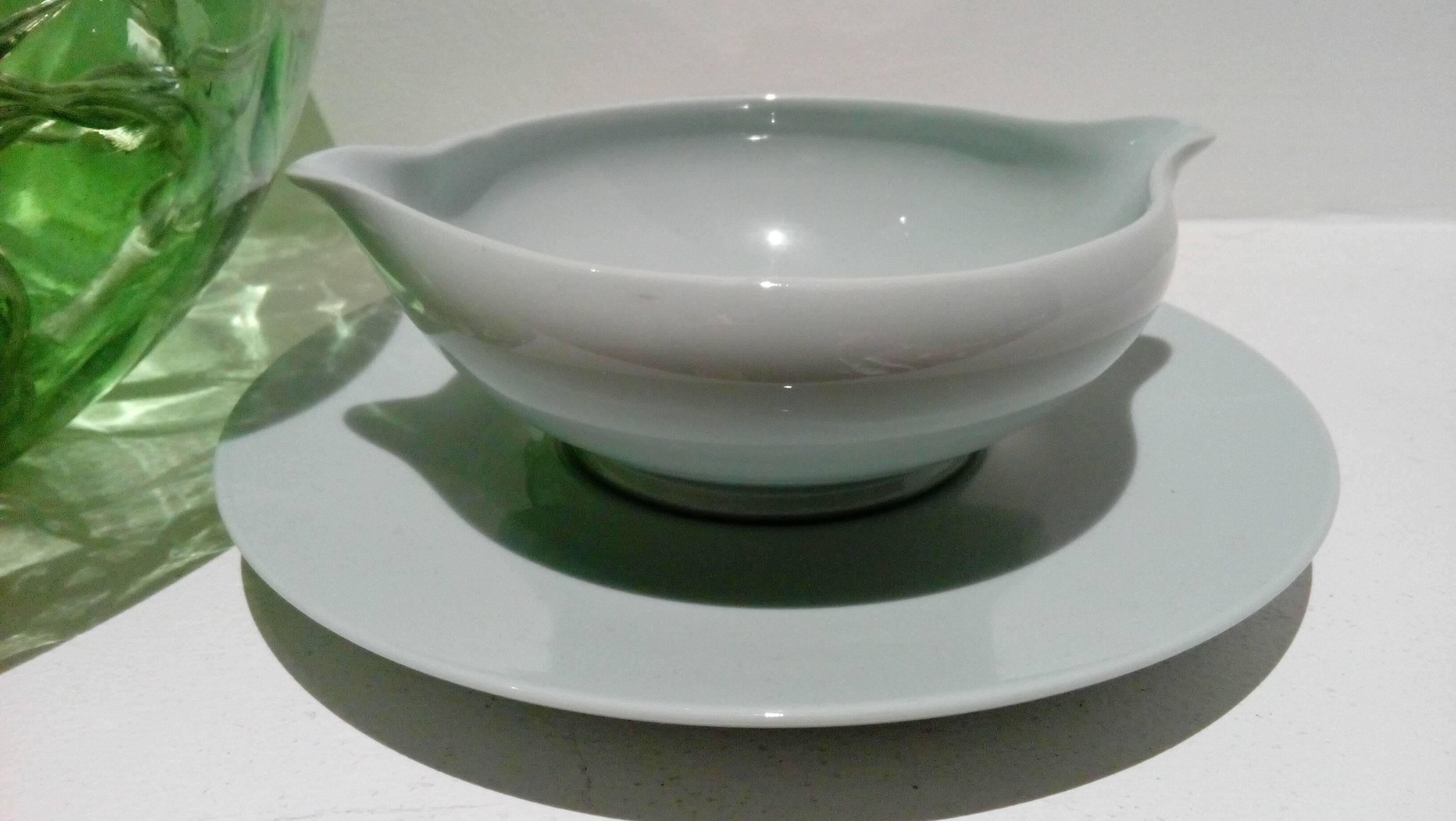 Blue sauce boat from Limoges