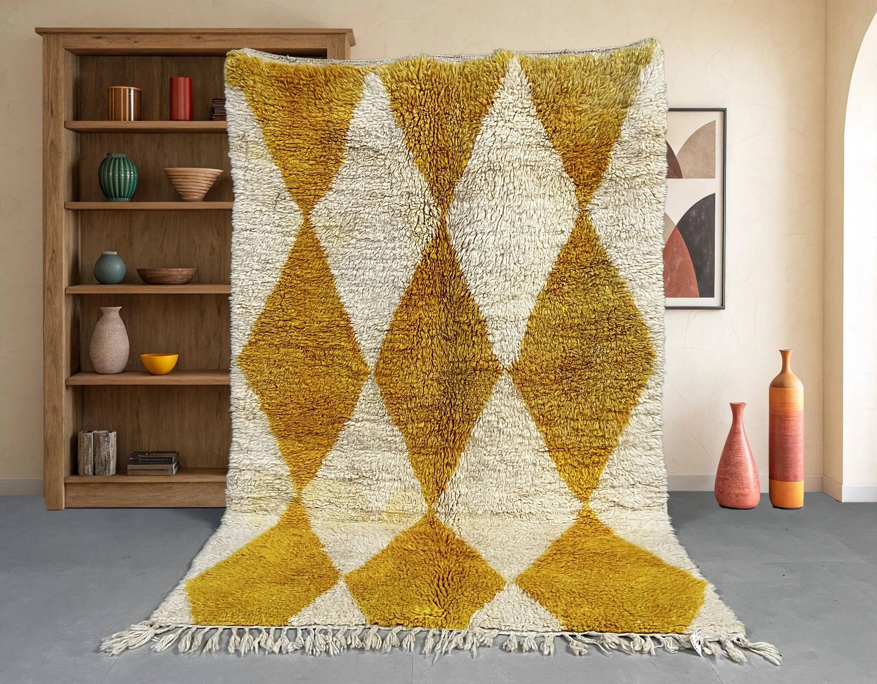 Traditional handmade Moroccan rug 3x2 m