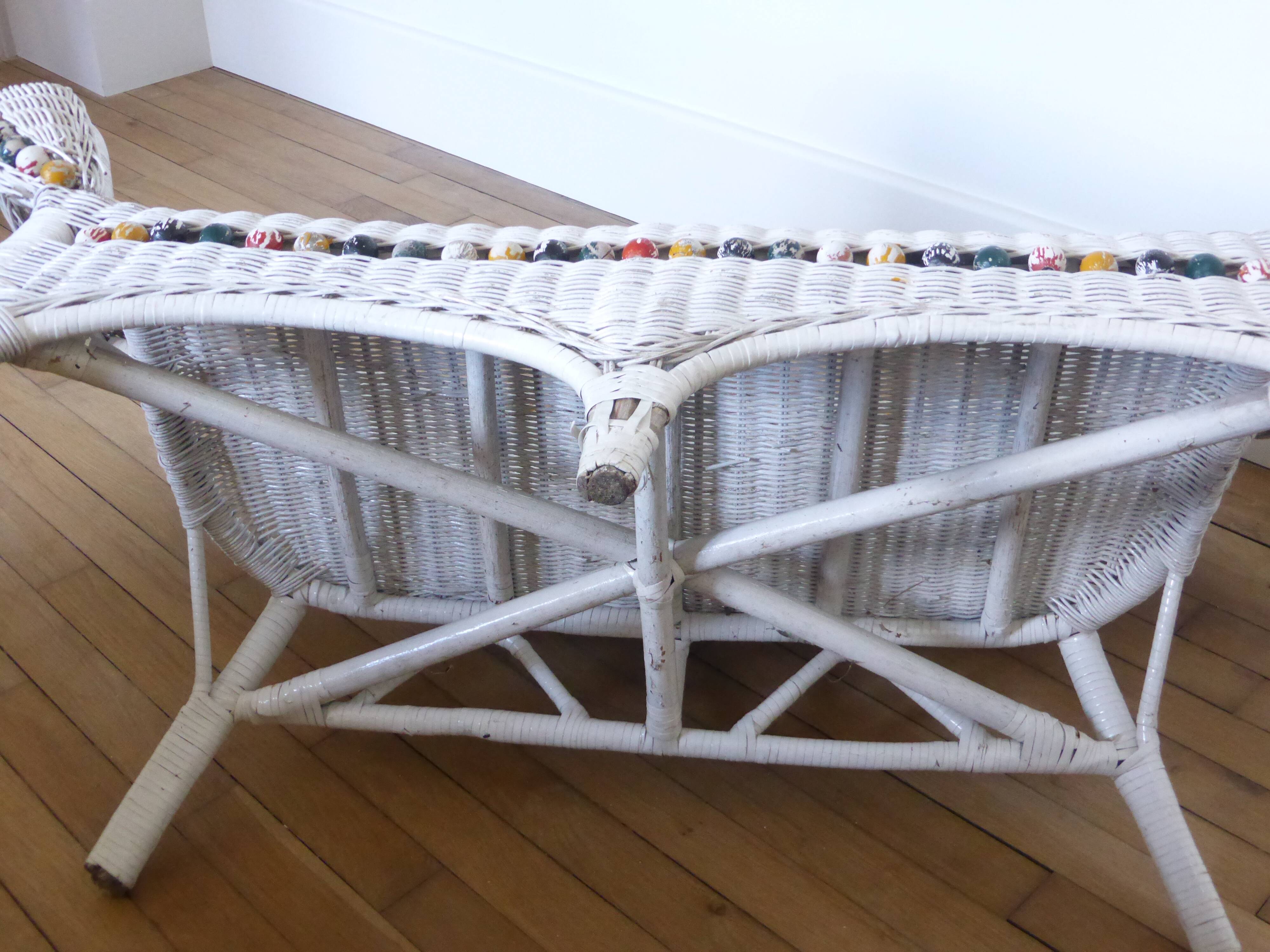 Armchair, child rattan seat