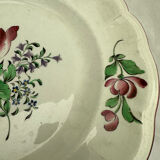 Plat à gâteaux en porcelaine de Luneville ( Keller & Guerin )